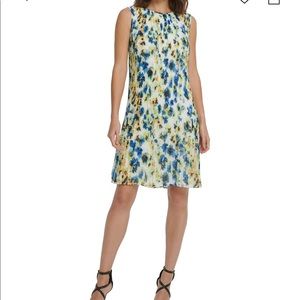 DKNY Floral Midi Dress Size 10